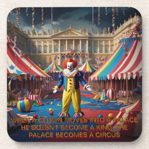 Dessous-de-verre Quand Un Clown Se Déplace Dans Un Palais...