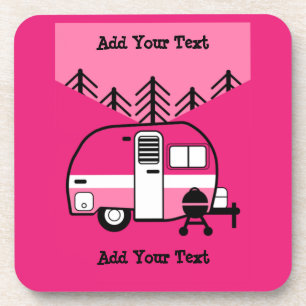 Dessous-de-verre Queen of the Camper - Drôle Camping RV