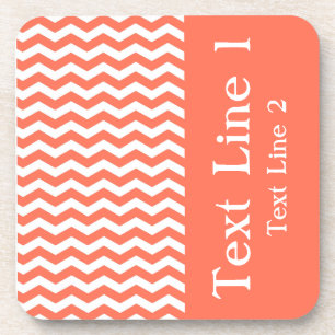 Dessous-de-verre Queensland Coral Wave Chevron personnalisable