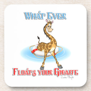 Dessous-de-verre Quel Que Soit Ce Qui Flotte Votre Giraffe