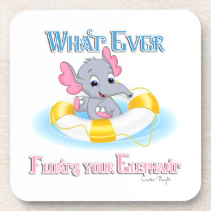 Dessous-de-verre Quoi qu'il flotte votre éléphant 3