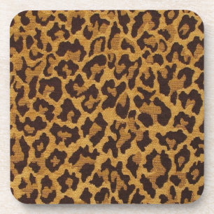 Dessous-de-verre RAB Rockabilly Empreinte de léopard Brown Gold