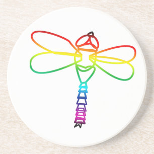Dessous de verre Rainbow Dragonfly