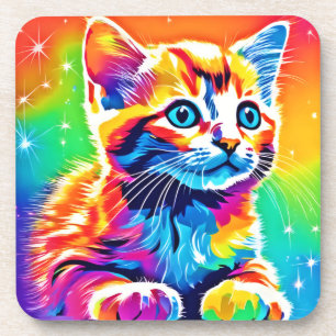 Dessous-de-verre Rainbow Kitten Dreams