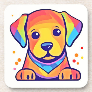 Dessous-de-verre Rainbow Puppy Love