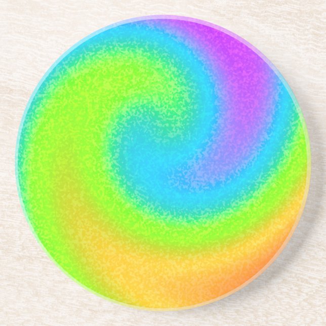 Dessous de verre Rainbow Yin Yang Sandstone (Devant)