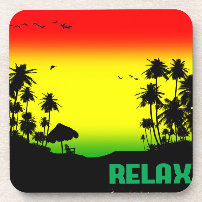 Dessous-de-verre rasta de relaxation (Devant)