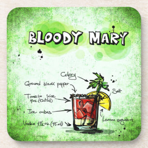 Dessous-de-verre Recette de boisson Bloody Mary
