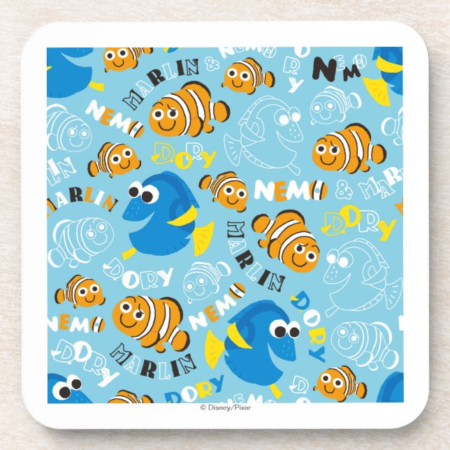 Dessous-de-verre Recherche de Nemo | Dory et Nemo Motif (Devant)