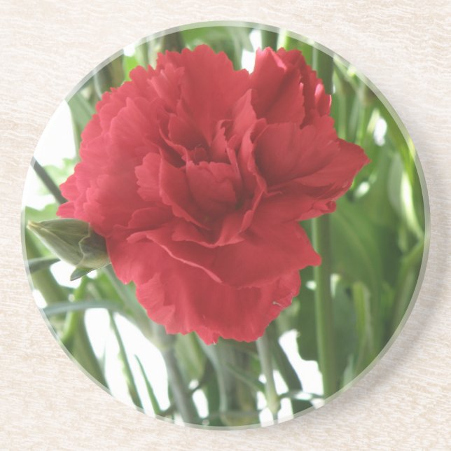 Dessous de verre Red Carnation (Devant)