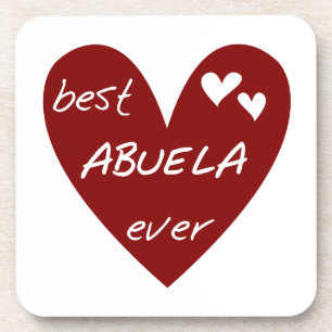 Dessous-de-verre Red Heart Best Abuela Ever Dons
