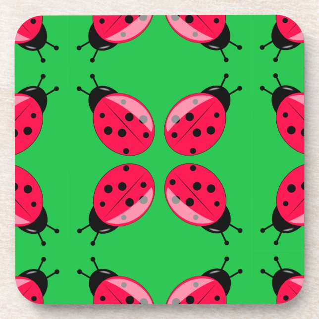 Dessous-de-verre Red Ladybugs (Devant)