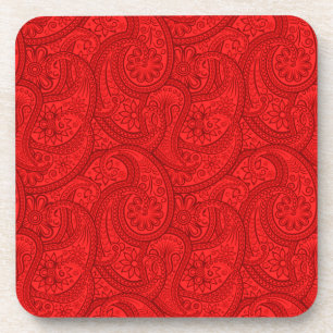 Dessous-de-verre Red Paisley