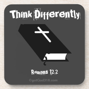 Dessous-de-verre Réfléchissez différemment gotGod316.com Bible