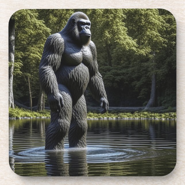 Dessous-de-verre Réflexion de Bigfoot dans l'eau (Devant)