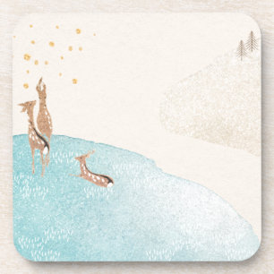 Dessous-de-verre Reindee de vacances d'hiver
