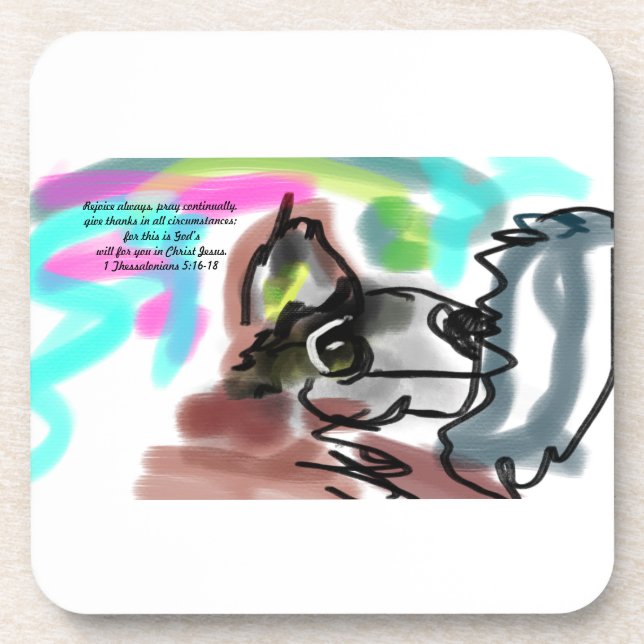 Dessous-de-verre Rejoice jesus (Devant)