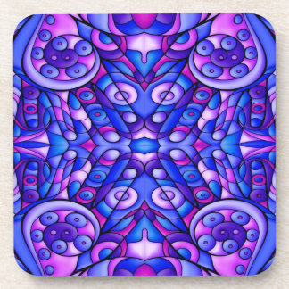 Dessous-de-verre Remous psychédéliques bleus et pourpres