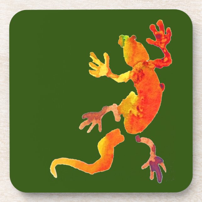 Dessous-de-verre Réreptile de lézard éco-gecko (Devant)