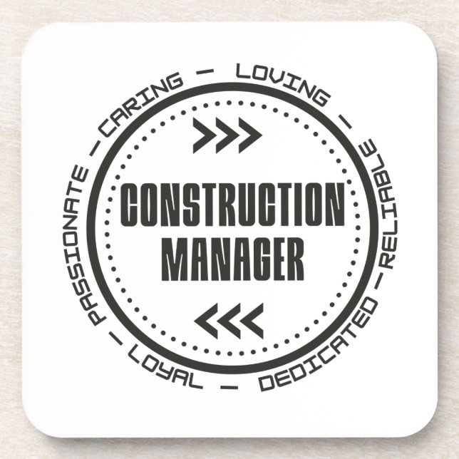 Dessous-de-verre Responsable de la construction (Devant)