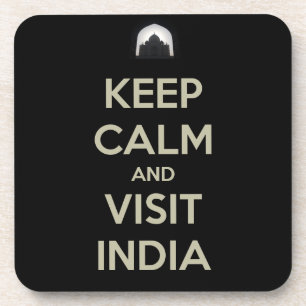 Dessous-de-verre rester calme visiter l'inde