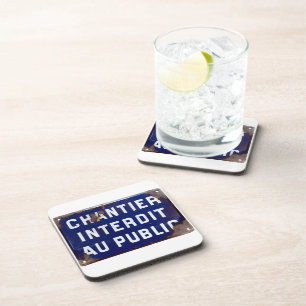 Dessous-de-verre Restez en dehors !