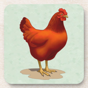 Dessous-de-verre Rhode Island Red Hen