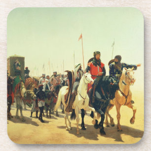 Dessous-de-verre Richard Coeur de Lion sur son chemin vers