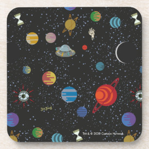 Dessous-de-verre RICK ET MORTY™   Motif spatial