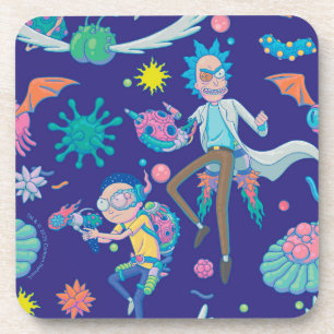 Dessous-de-verre RICK ET MORTY™ Parmi les Motifs de cellules infe