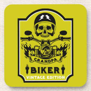 Dessous-de-verre Rider moto Grandpa