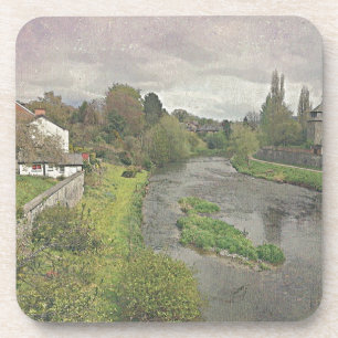 Dessous-de-verre River Hafren à Newtown, Powys
