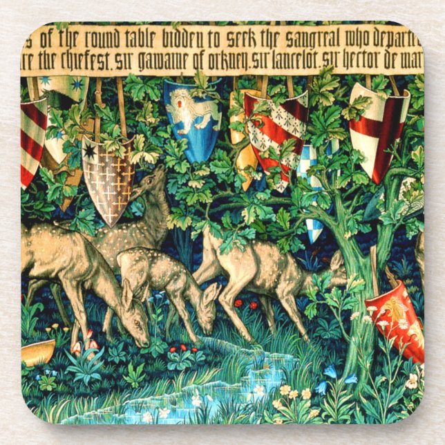 Dessous-de-verre Roi médiéval Arthur William Morris (Devant)