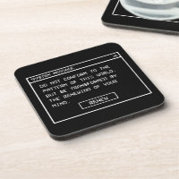 Romains 12:2 Fenêtre d'alerte informatique noir et