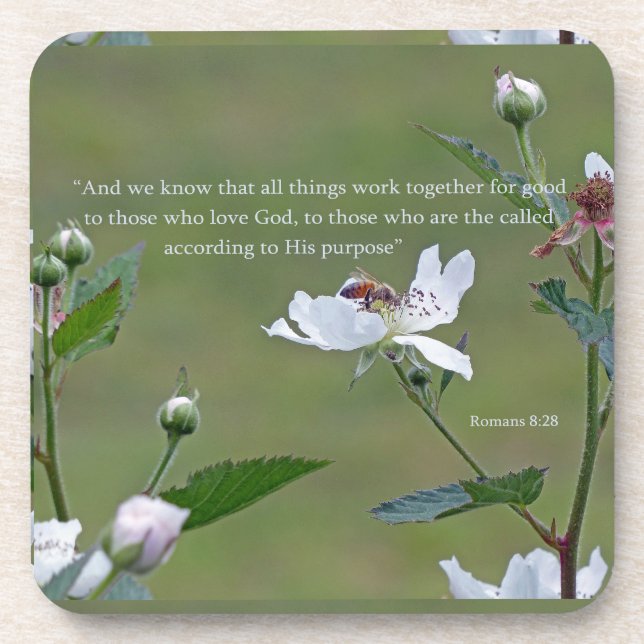 Dessous-de-verre Romains 8:28 (Devant)
