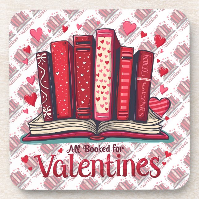 Dessous-de-verre Romantic Reading Vibes Cozy Valentine Gift (Devant)