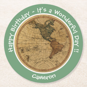 DESSOUS-DE-VERRE ROND EN PAPIER 