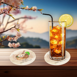 DESSOUS-DE-VERRE ROND EN PAPIER