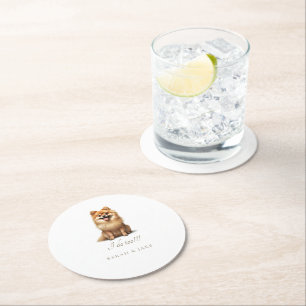 DESSOUS-DE-VERRE ROND EN PAPIER 