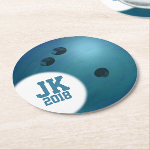 Dessous-de-verre Rond En Papier 05sur12 Disposable Bowling Ball Custom Party