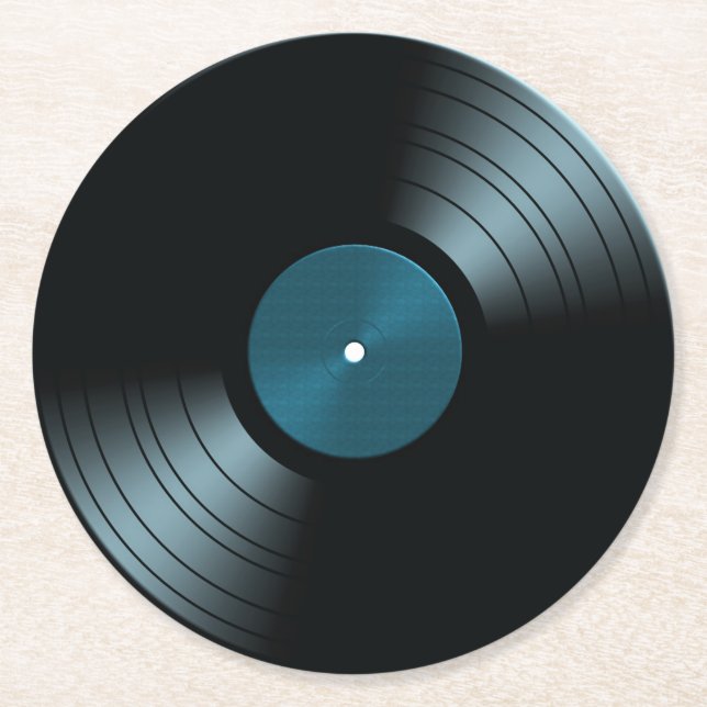 Dessous-de-verre Rond En Papier 60s Retro Vinyl Record Album Dessous de verre papi (Devant)