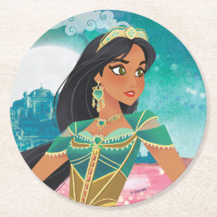 Dessous-de-verre Rond En Papier Aladin  Jasmine "Femme de nombreux rêves"
