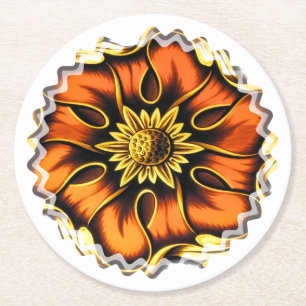 DESSOUS-DE-VERRE ROND EN PAPIER ANCIENNE ANGLETERRE