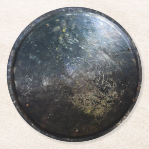 Dessous-de-verre Rond En Papier antique trojan trojan bouclier escutcheon gla