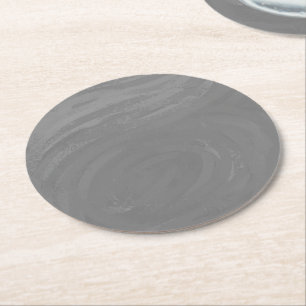 Dessous-de-verre Rond En Papier Ardoise