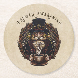 Dessous-de-verre Rond En Papier Assistant Café/Chocolat