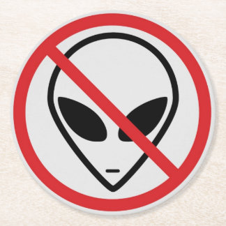 Dessous-de-verre Rond En Papier Aucun dessous de verre alien