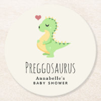 Baby shower Preggosaurus Cute Dinosaur