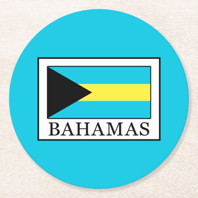 Dessous-de-verre Rond En Papier Bahamas (Devant)