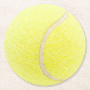 Dessous-de-verre Rond En Papier Balle de tennis